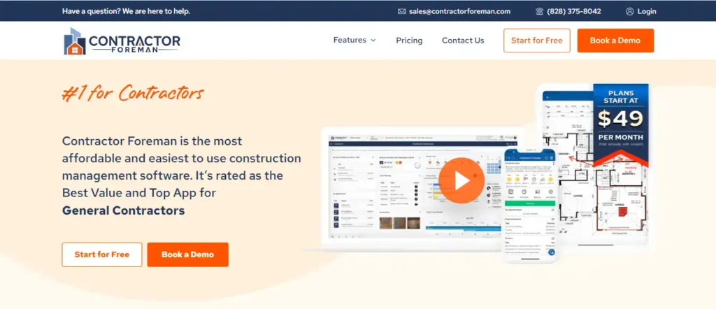 Contractor Foreman construction software