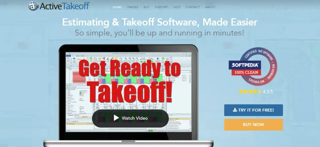 active takeoff estimating and takeoff software