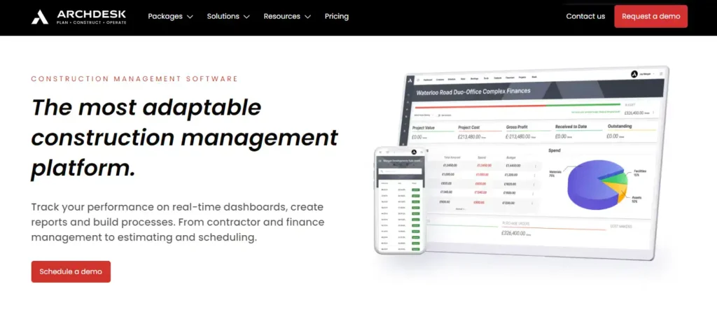 Archdesk construction management software