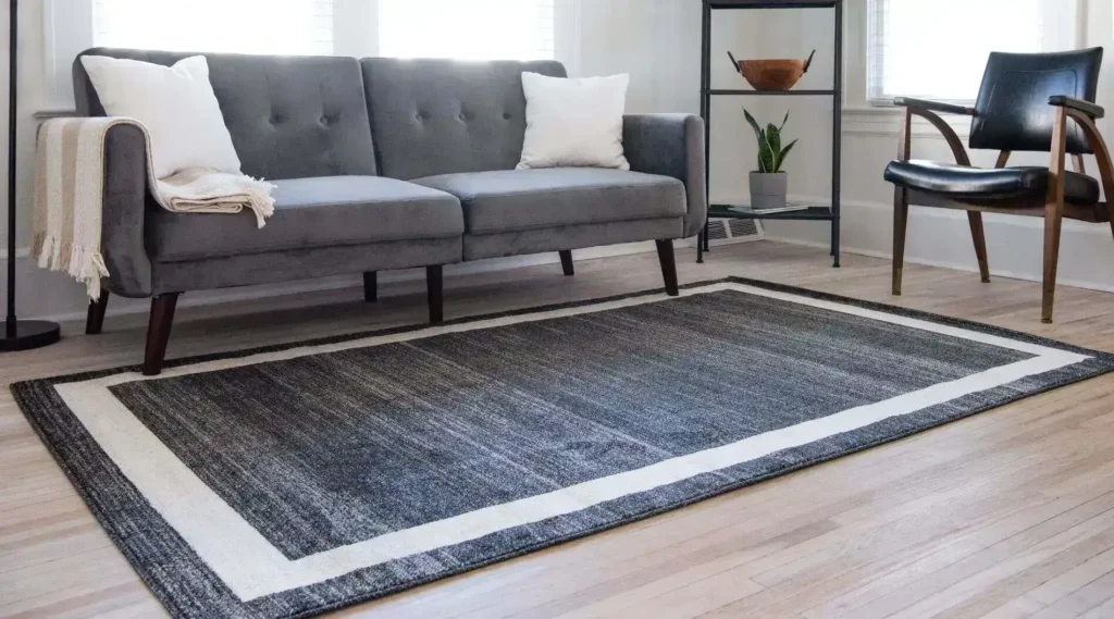 10x12 Grey and White Area Rug with a Modern Design, Perfect for Living Room or Bedroom Decor