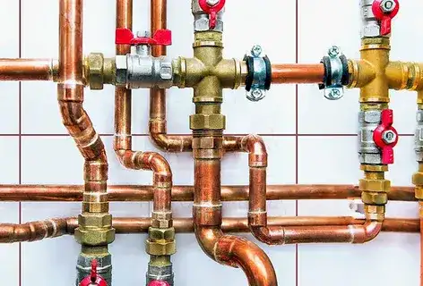 Repiping a house: Upgrading plumbing with new copper pipes